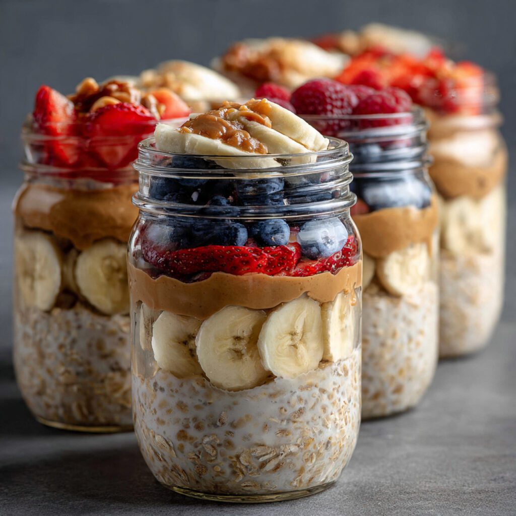 Oatmeal Breakfast Meal Prep Jars