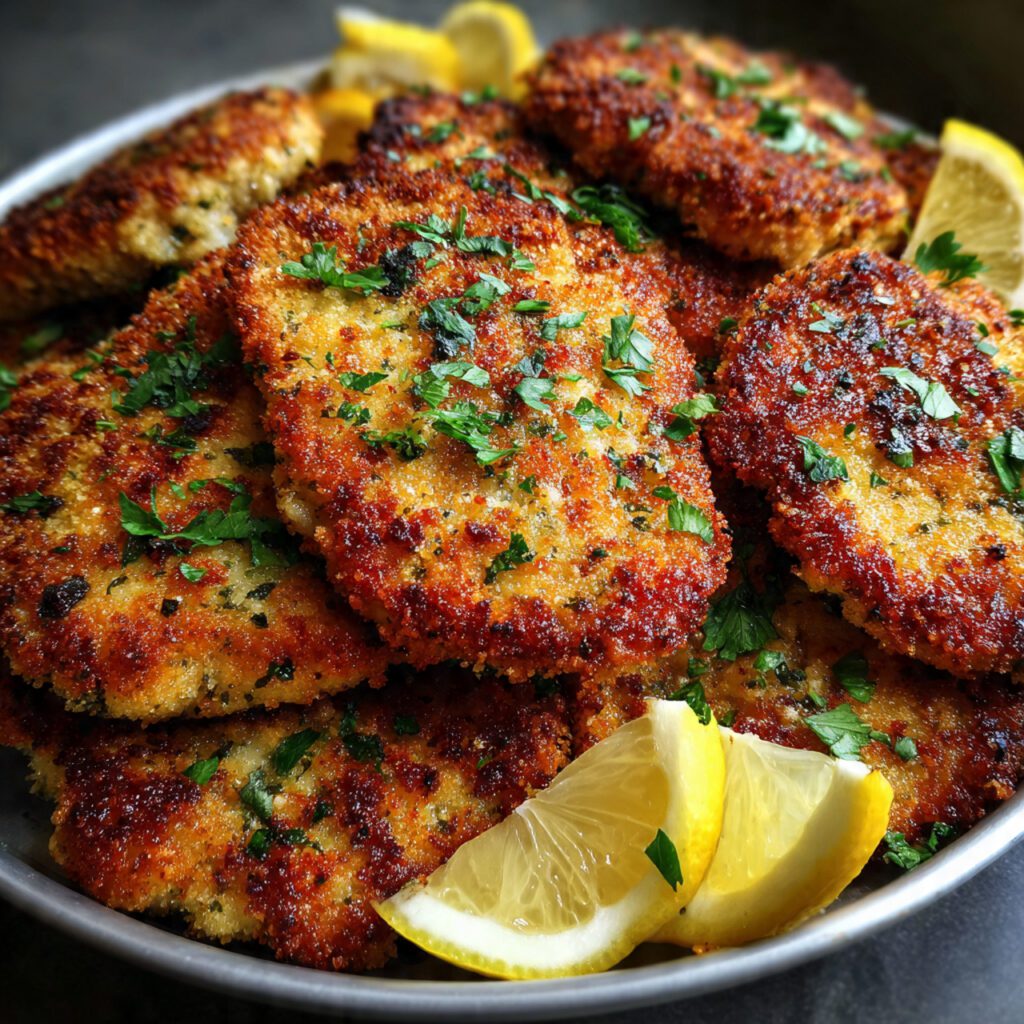 Parmesan Crusted Chicken Cutlets