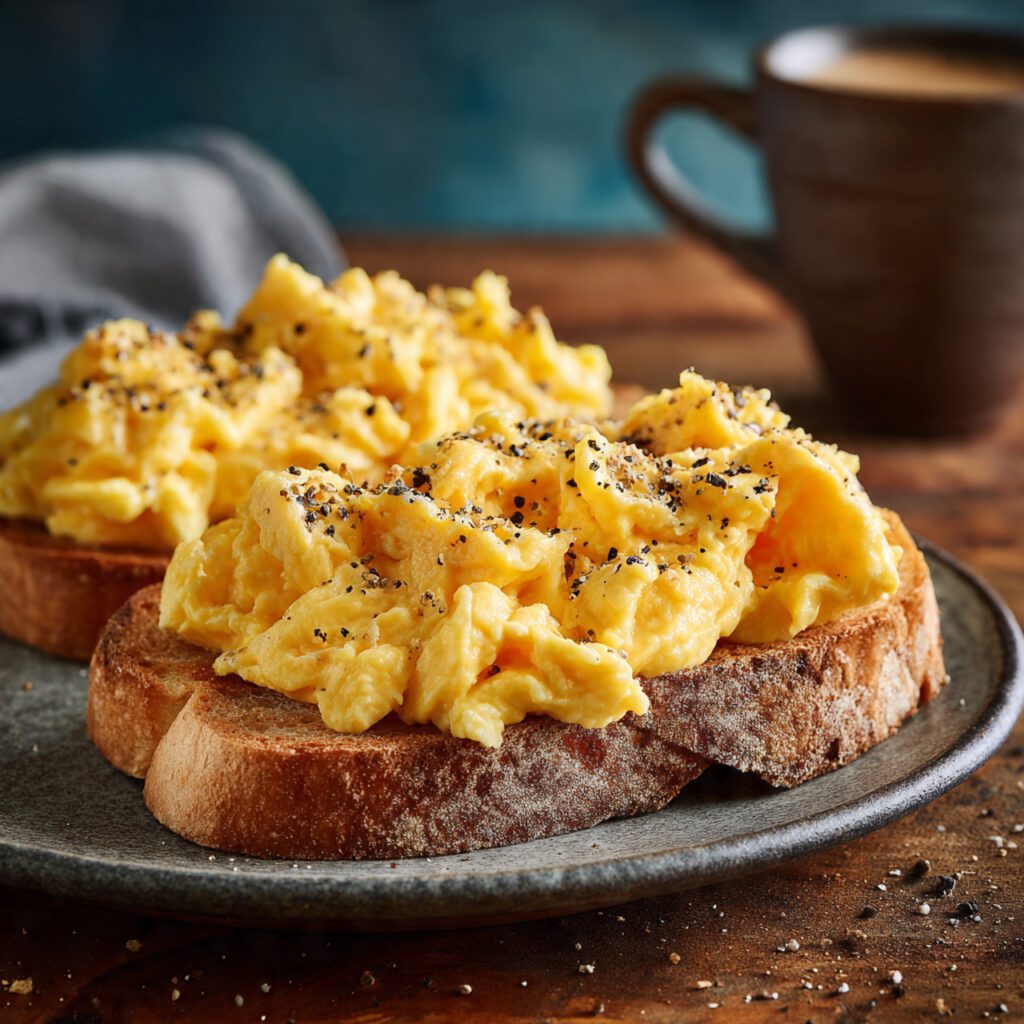 Scrambled Eggs on Toast