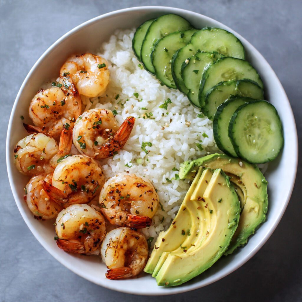 Shrimp & Avocado Rice Bowl