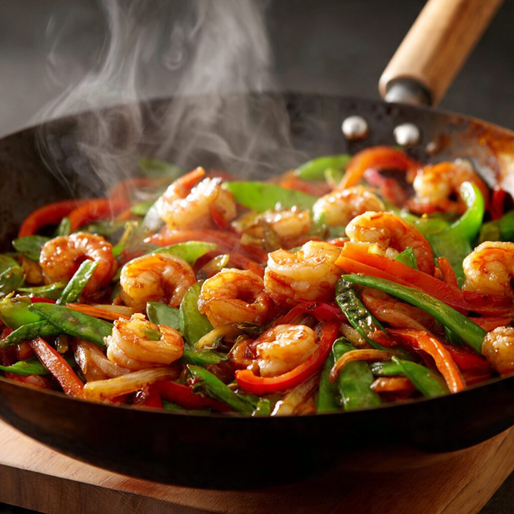 Shrimp Stir-Fry with Mixed Vegetables
