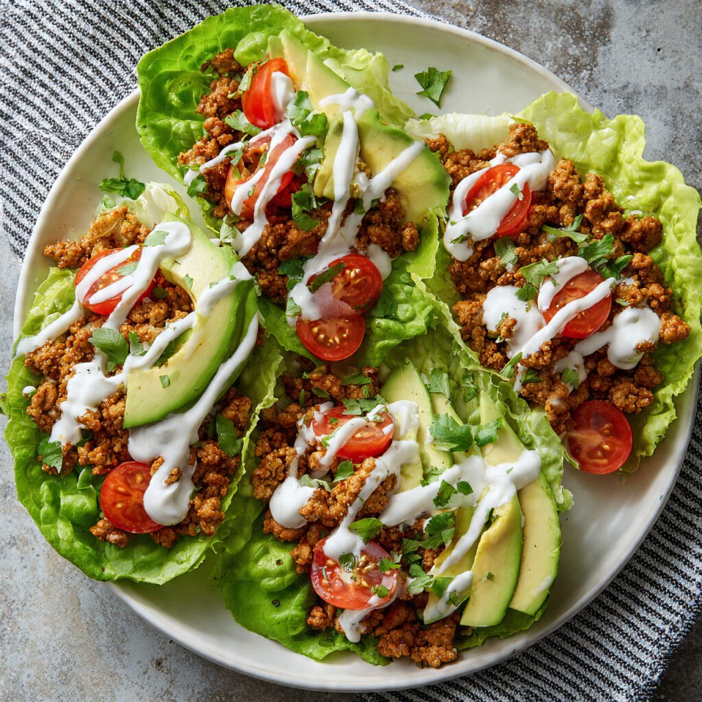 Turkey Taco Lettuce Bowls