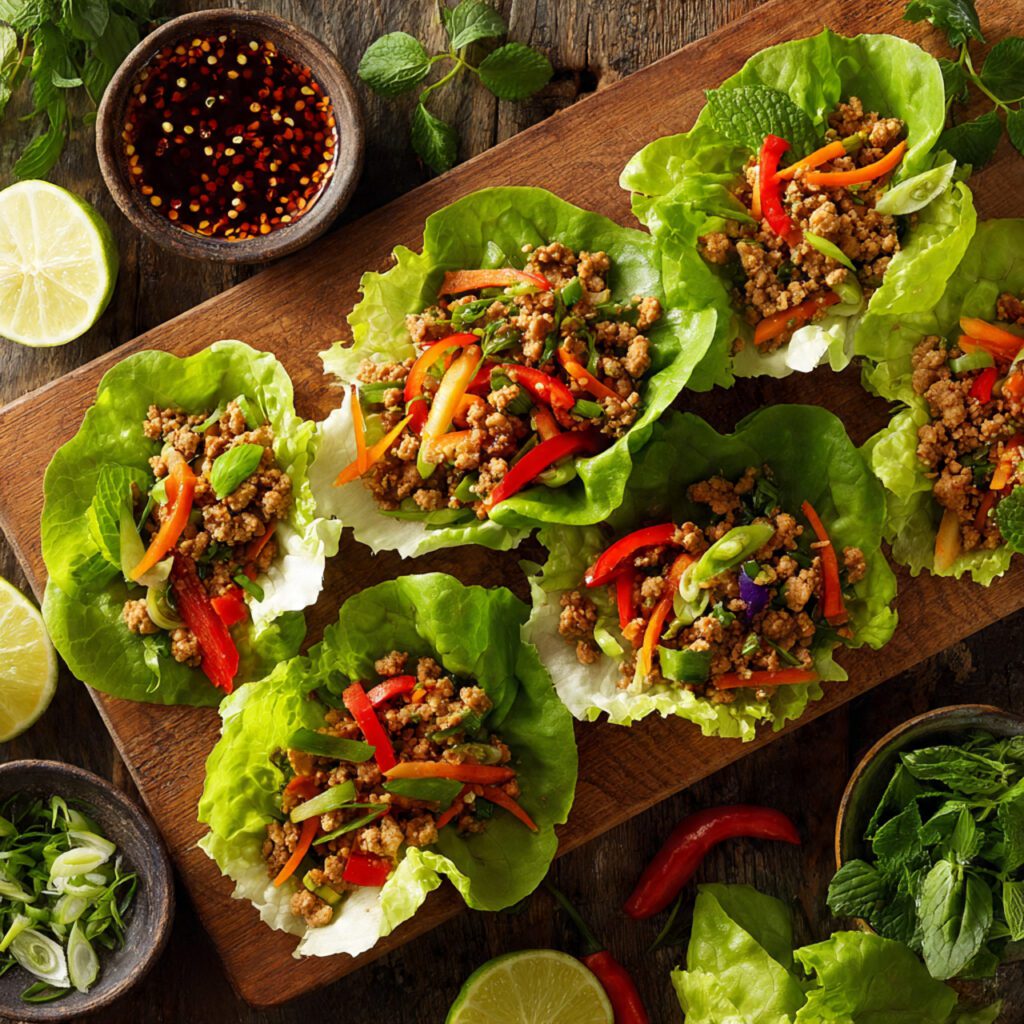 Turkey & Veggie Lettuce Wraps