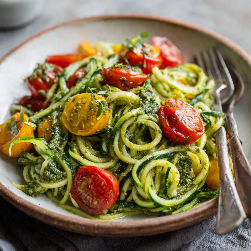 Zucchini Noodles with Pesto