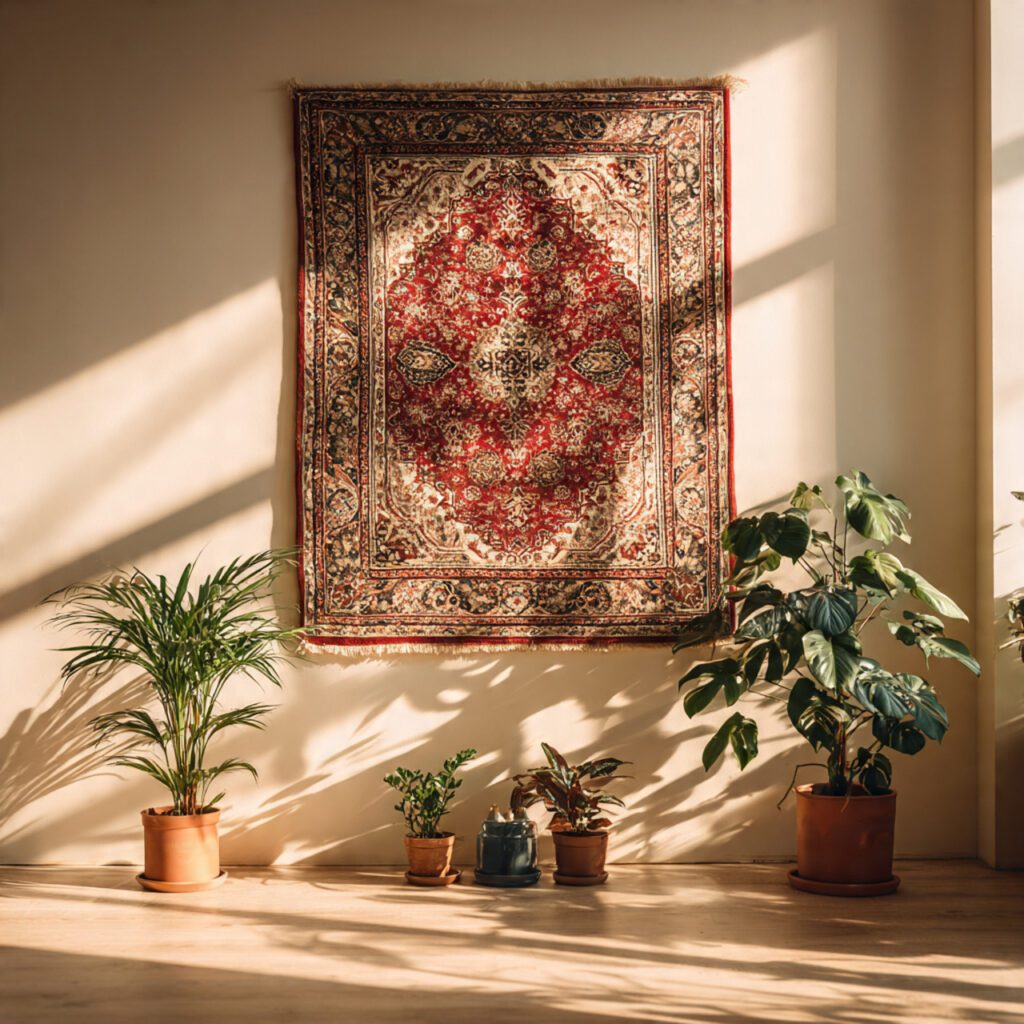 Create a Symmetrical Wall Display Around Your Tapestry