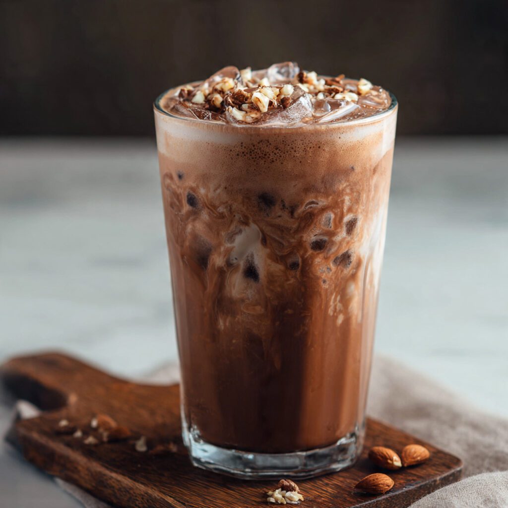 Iced Chocolate Almond milk Shaken Espresso
