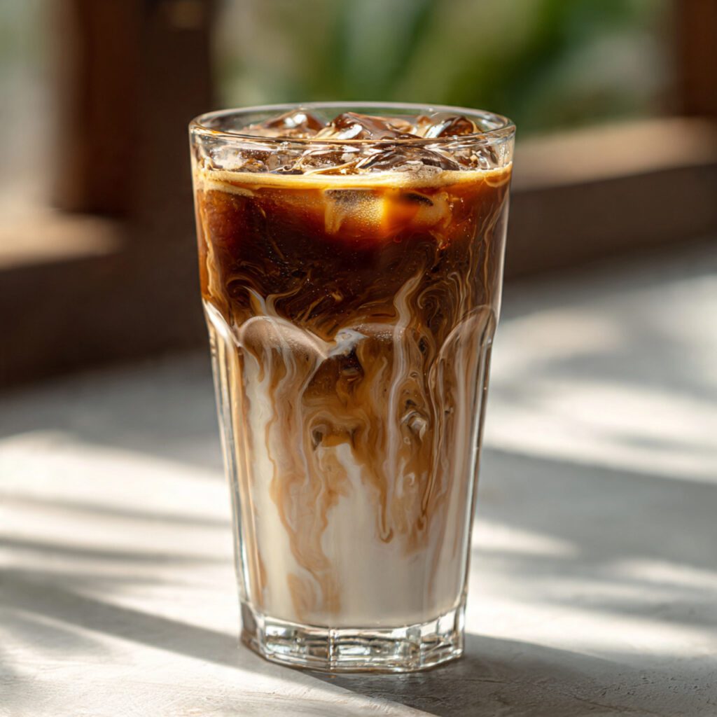 Iced Coconut Milk Mocha Macchiato