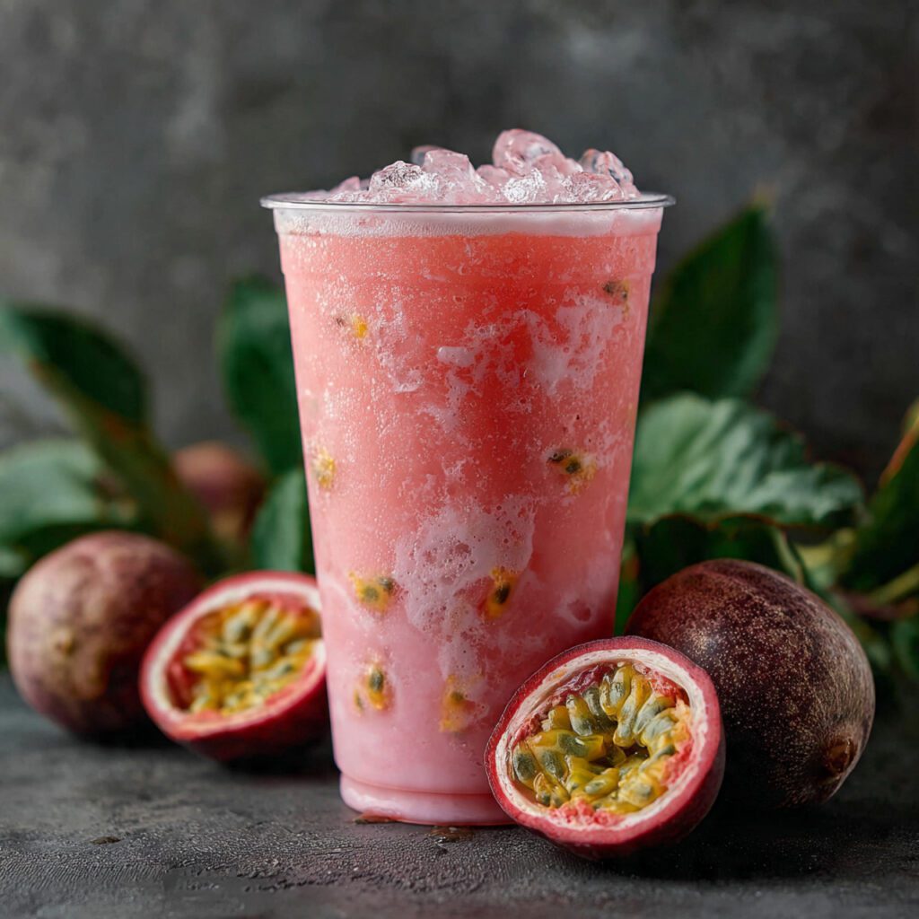 Iced Guava Passionfruit Drink