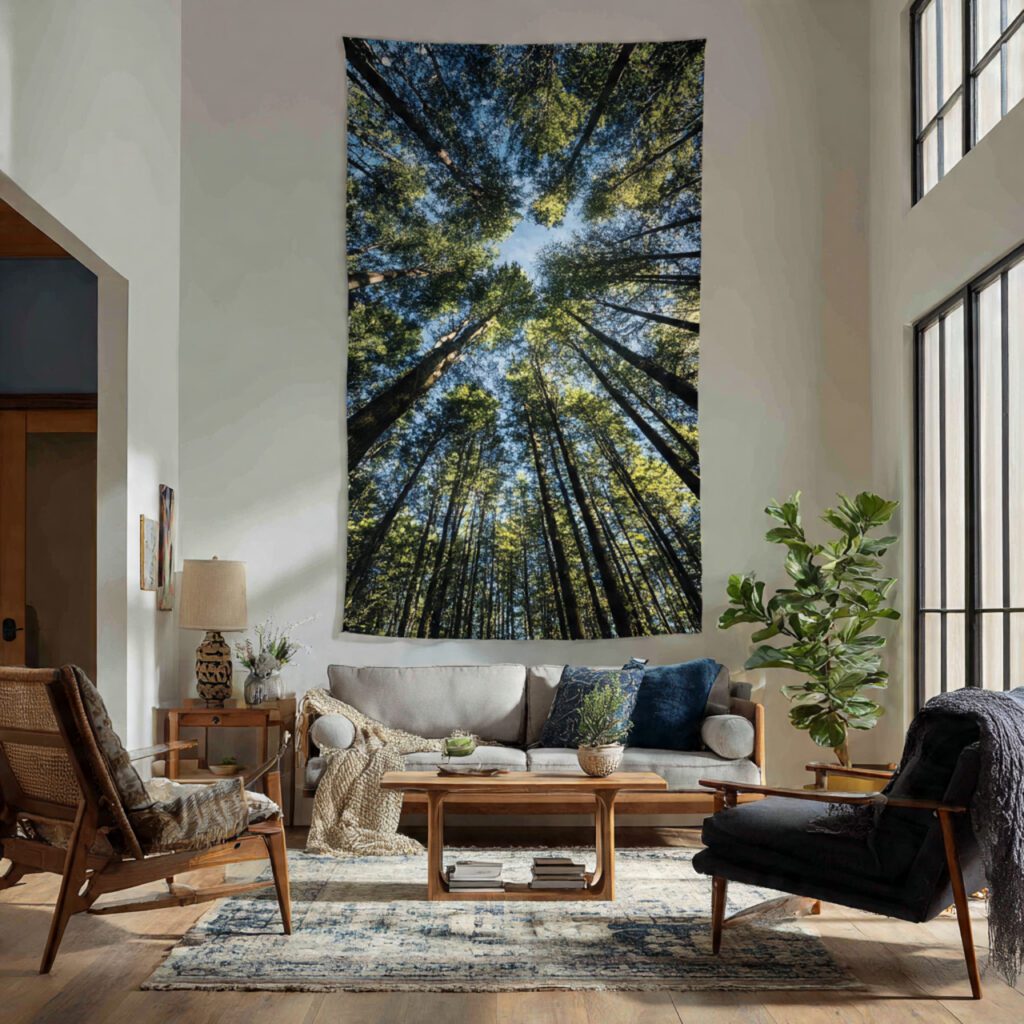 Use a Vertical Tapestry to Add Height