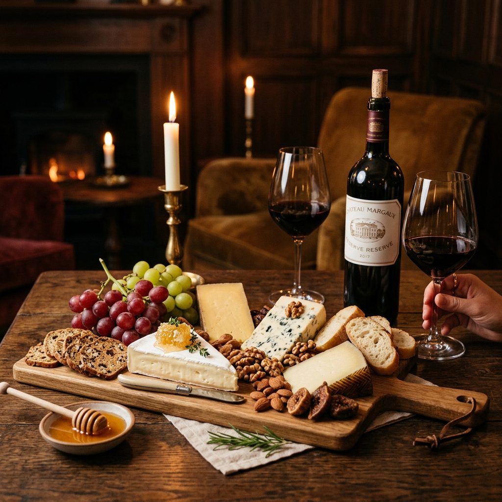 Wine & Cheese Elegant Board Idea