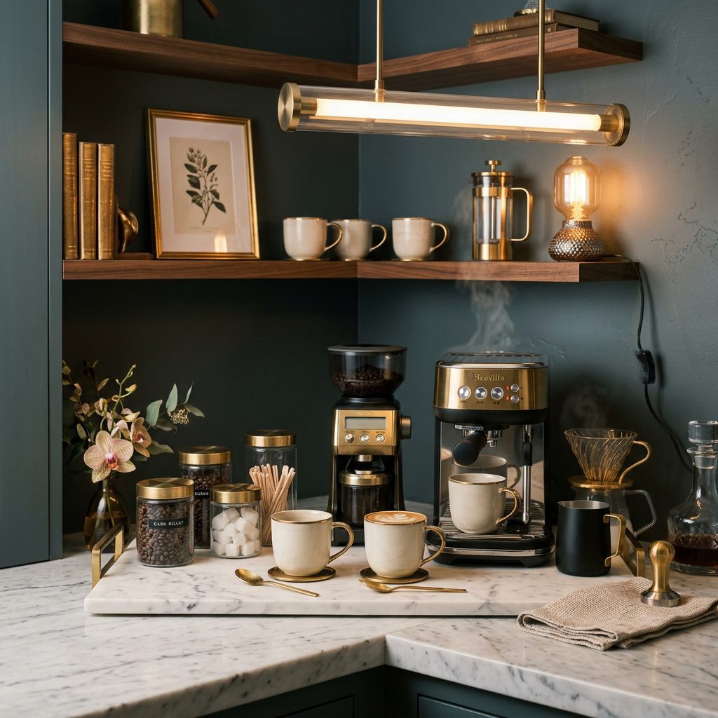 Luxe Styled Coffee Station