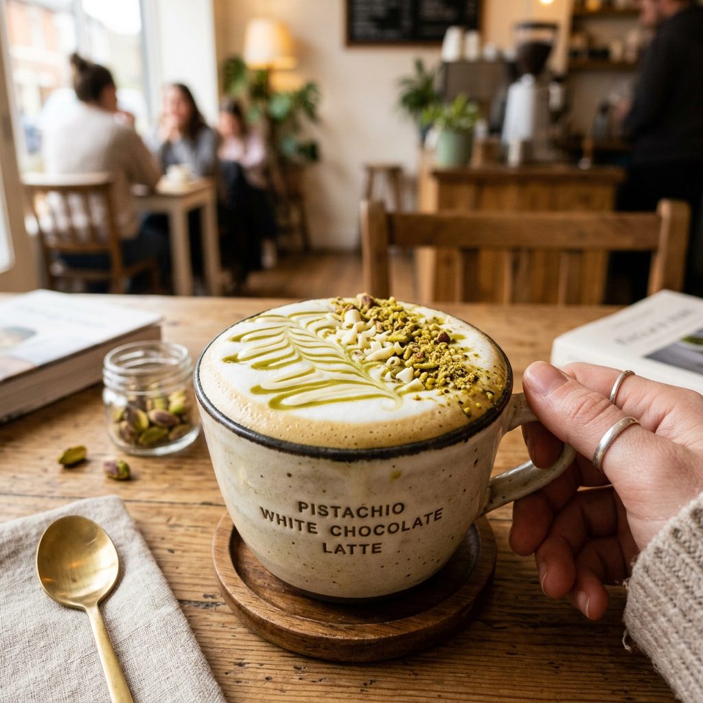 Pistachio White Chocolate Latte