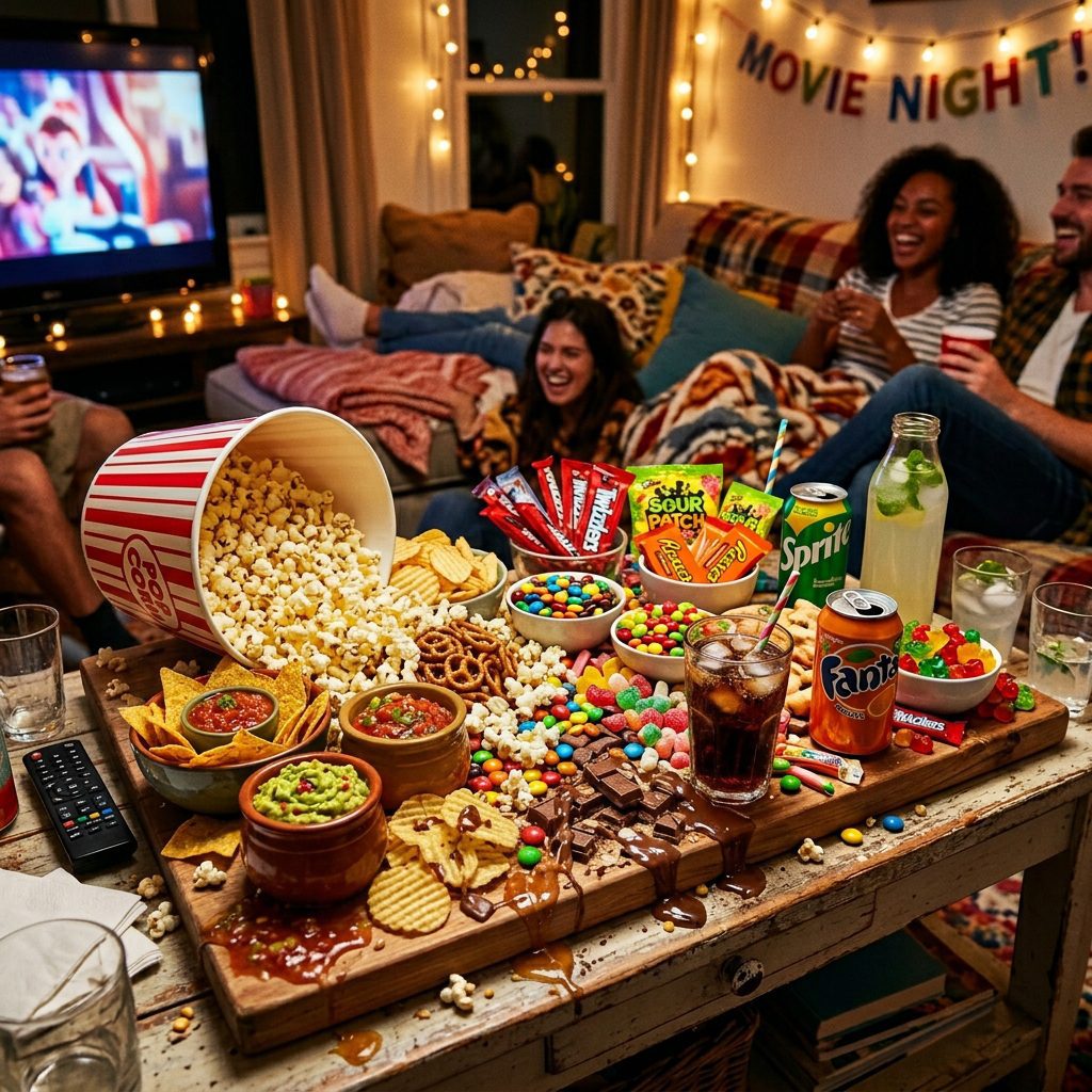 Fun Friends Movie Night Snack Board Ideas