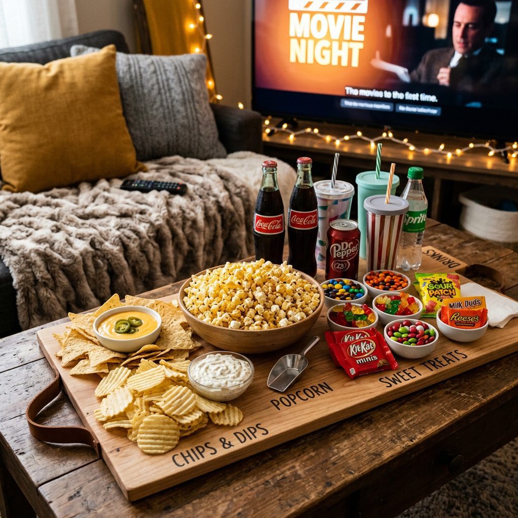 Movie Night Snack Board Idea
