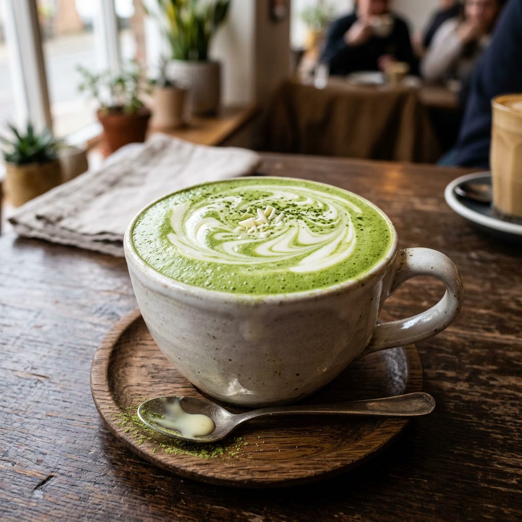 White Chocolate Matcha Latte