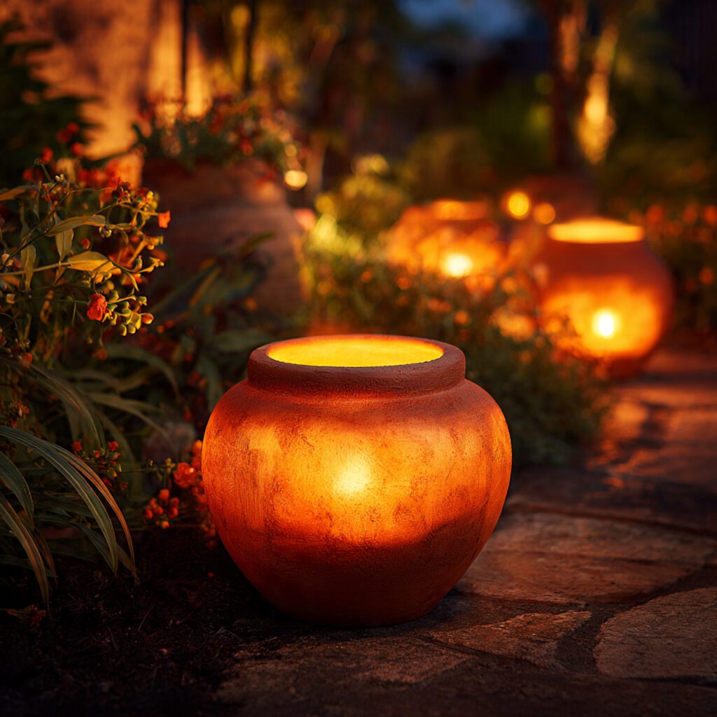 Terra Cotta Pot Candle Holder