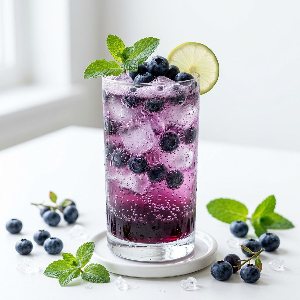 Blueberry Sparkling Lemon Drink