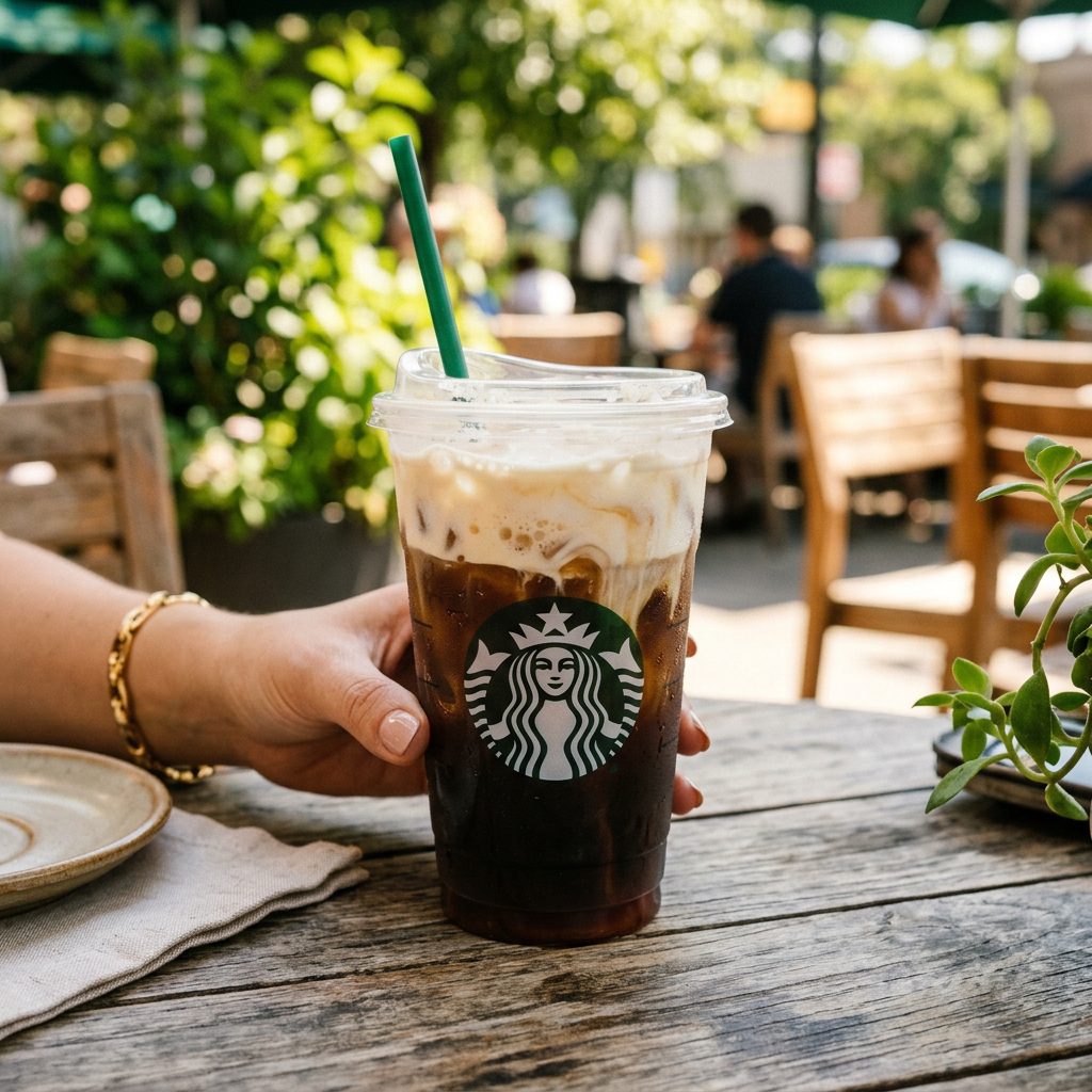 Cold Brew with a Splash of Vanilla Sweet Cream