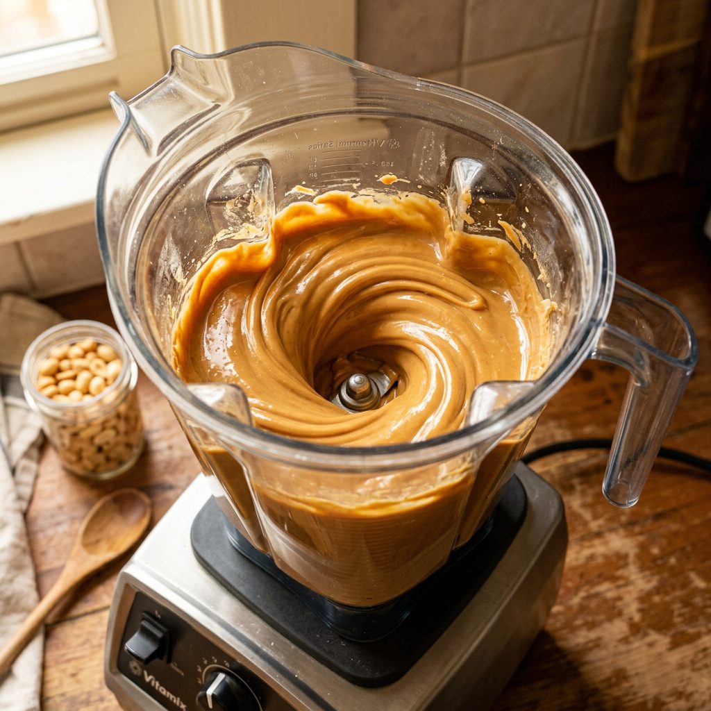 Blend Into Creamy Peanut Butter