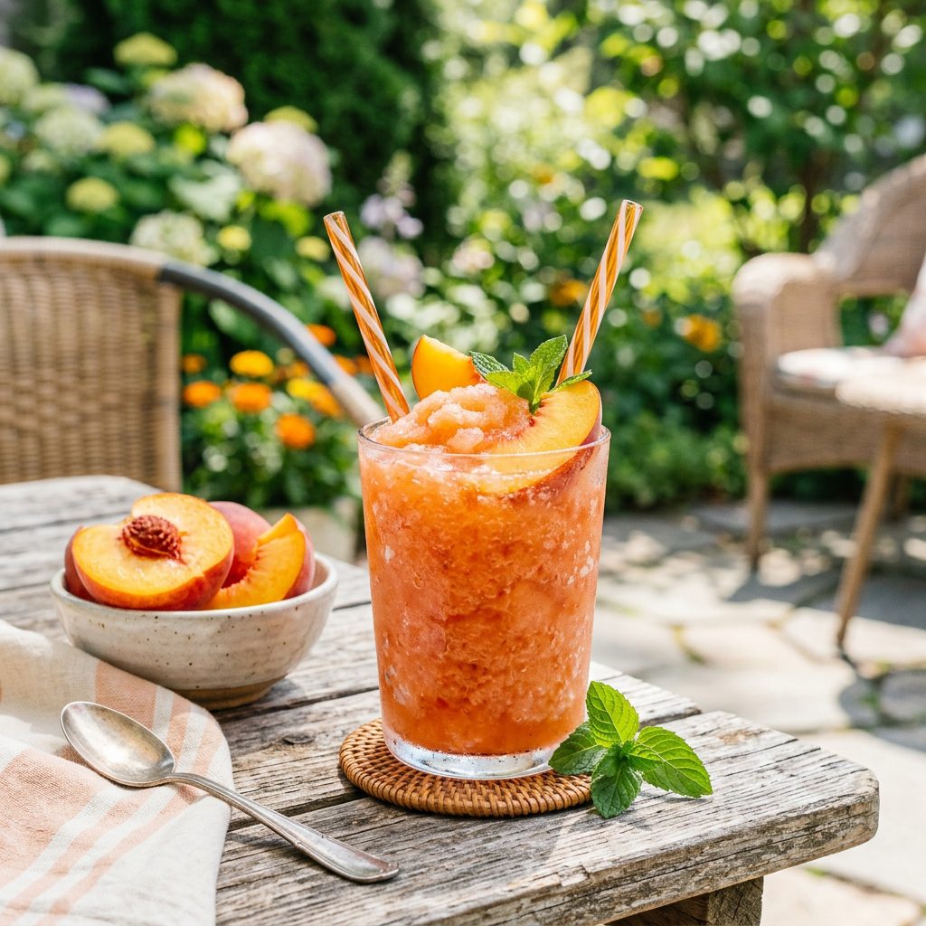Frozen Peach Slush