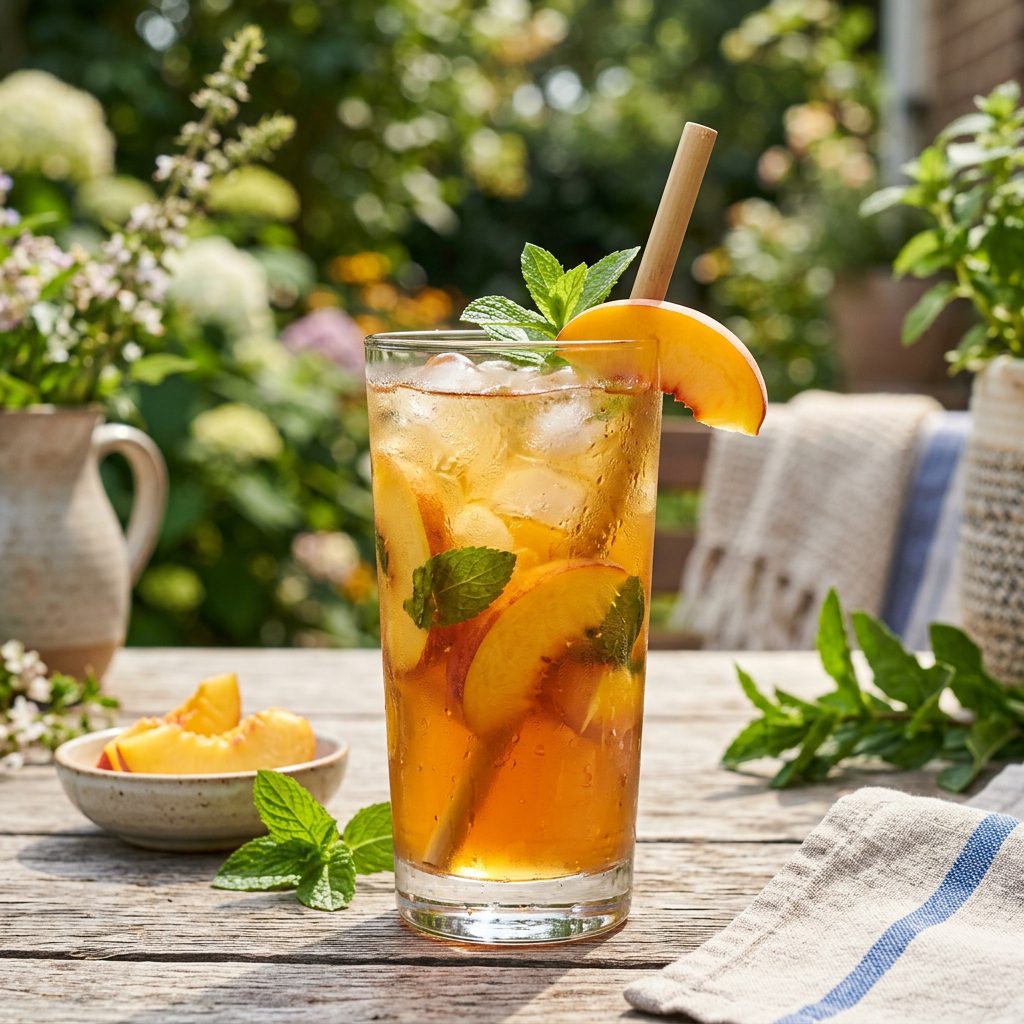 Iced Peach Green Tea