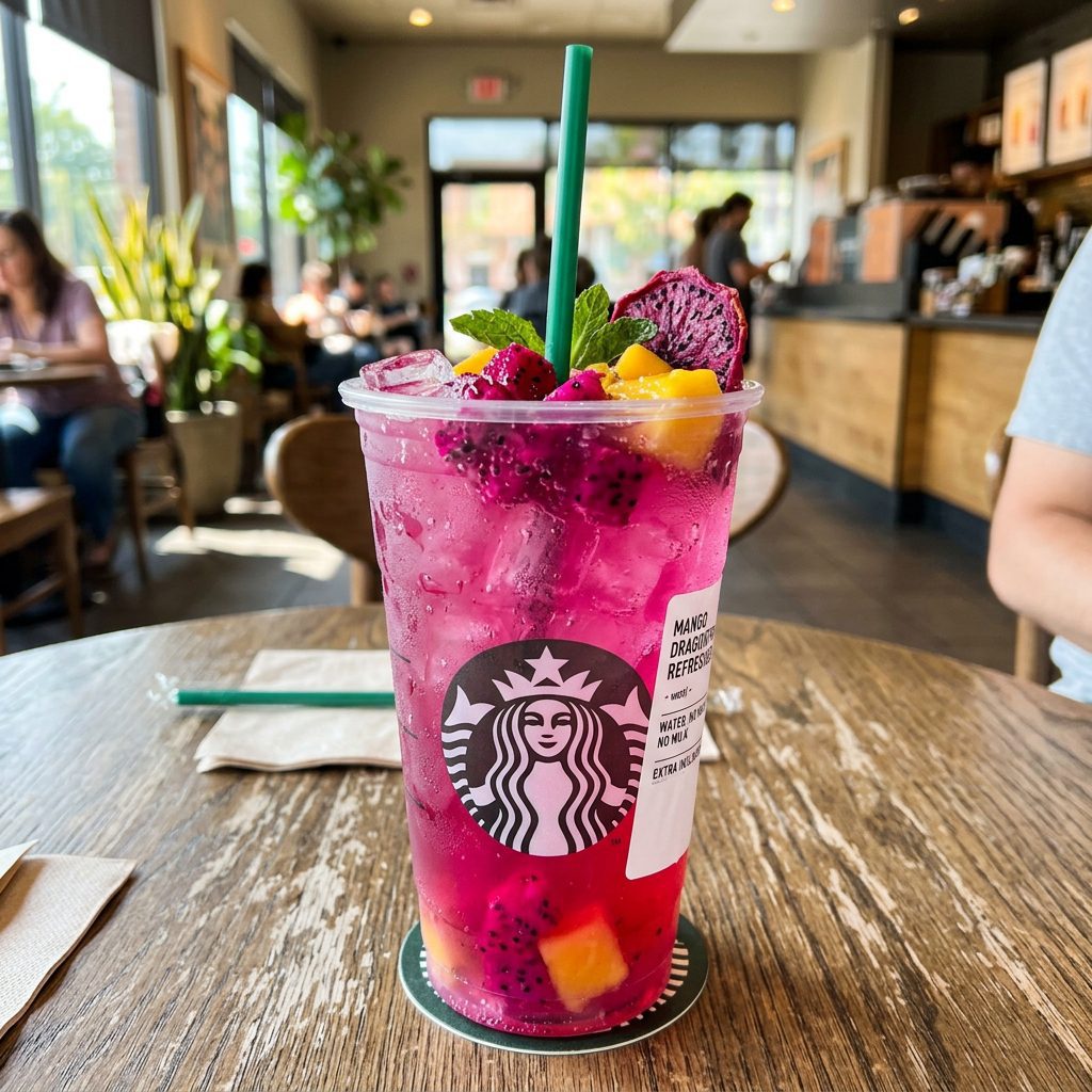 Mango Dragon fruit Refresher with Water