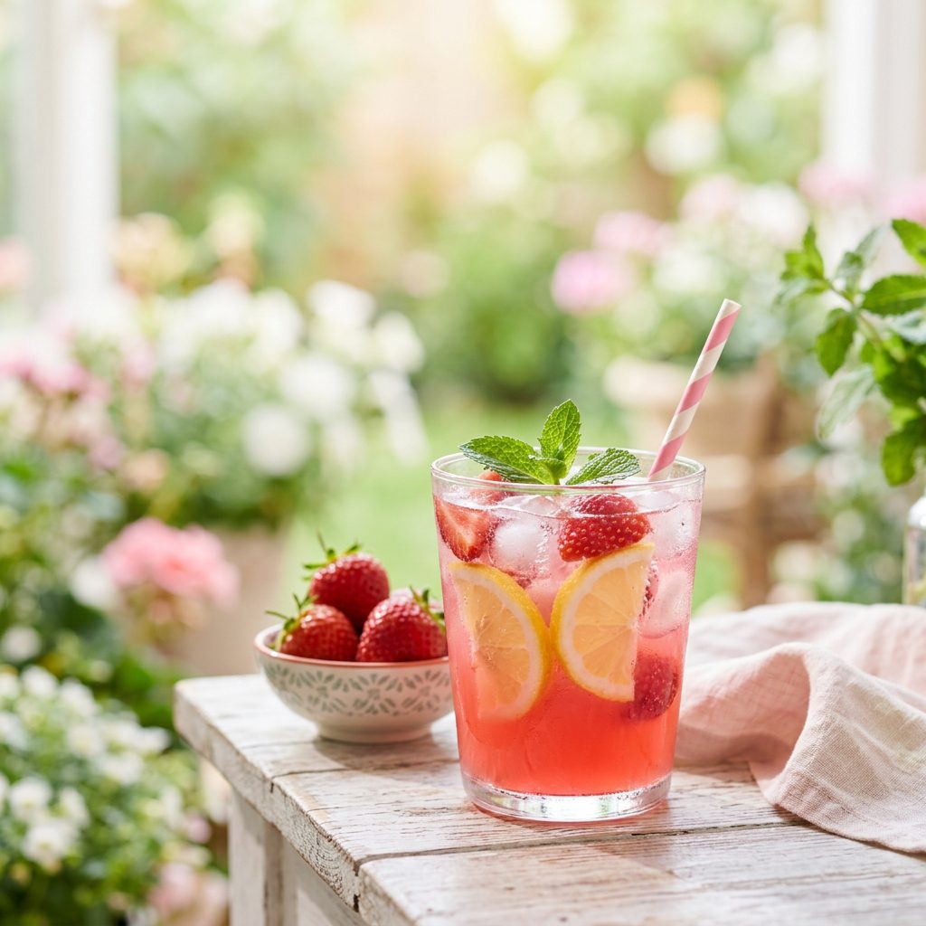 Pink Strawberry Lemonade