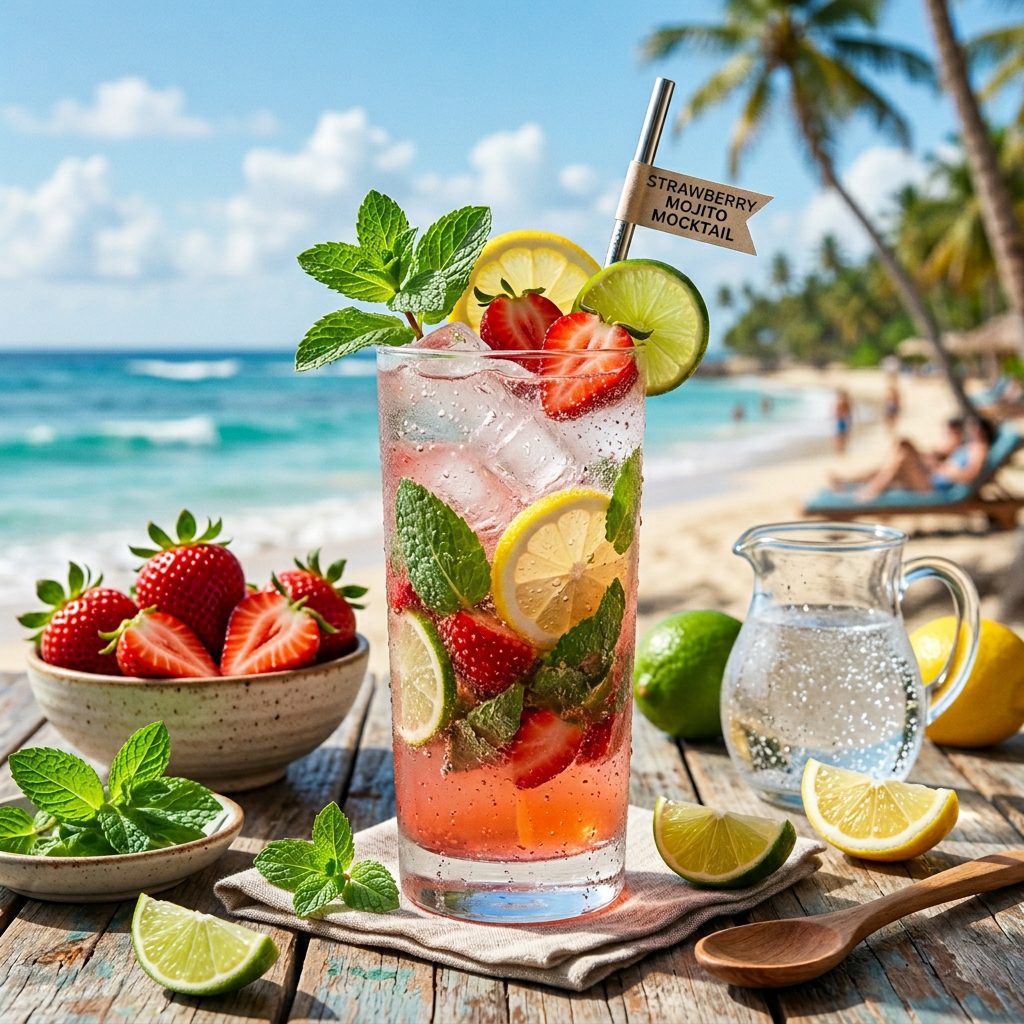 Strawberry Mojito Mocktail