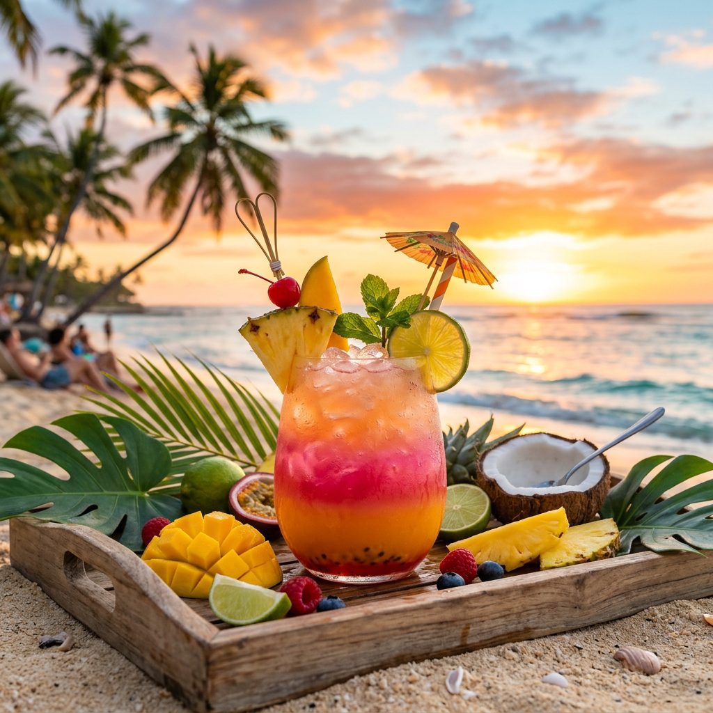Tropical Sunset Drink