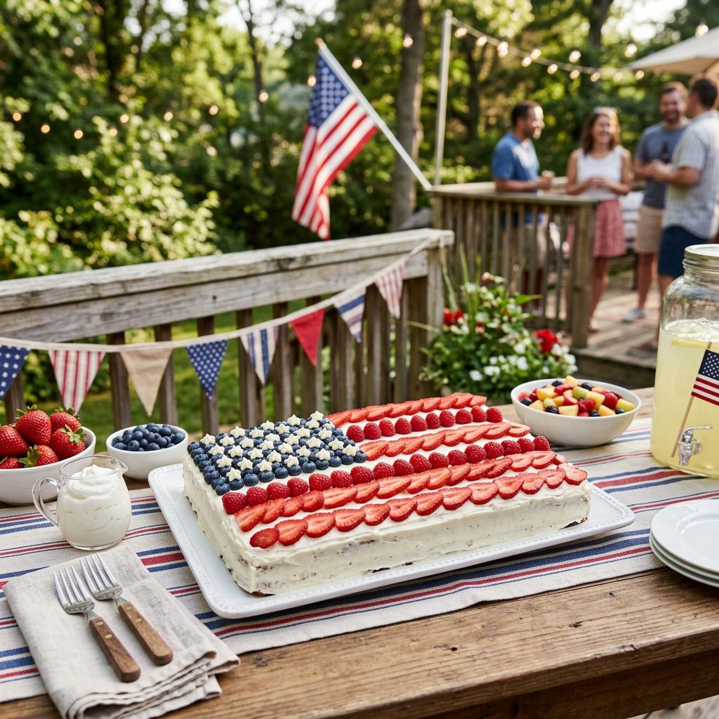 American Flag Cake