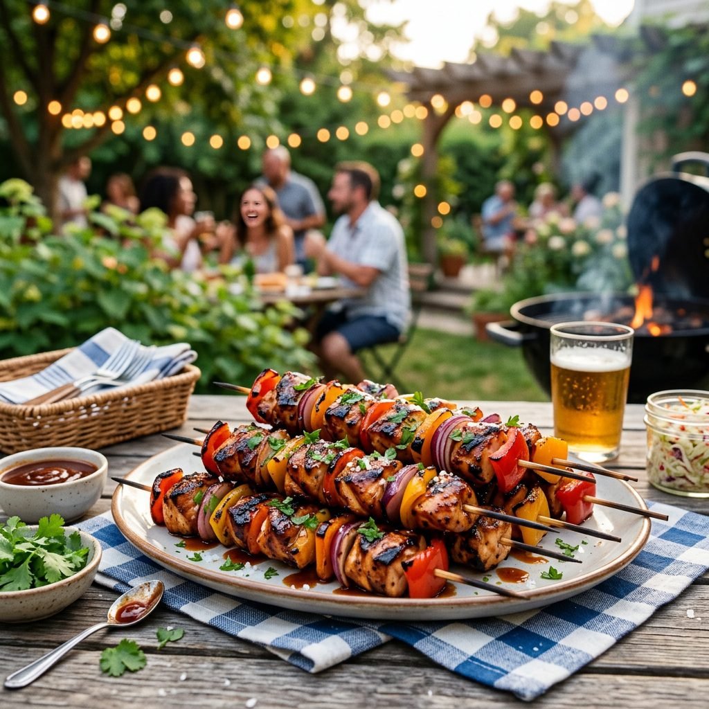 BBQ Chicken Skewers