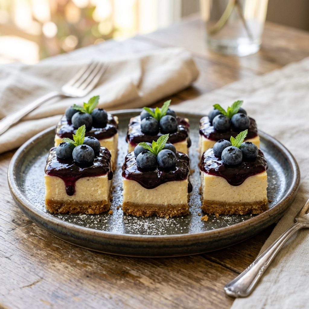 Blueberry Cheesecake Bites