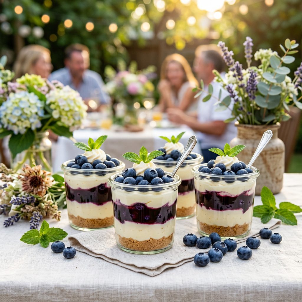 Blueberry Cheesecake Cups