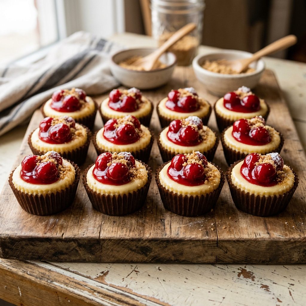 Cherry Cheesecake Bites