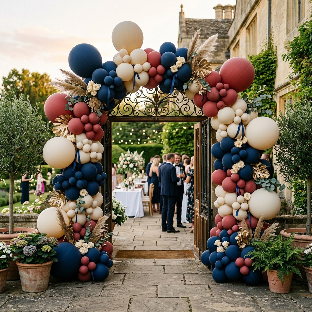 Chic Patriotic Balloon Arch