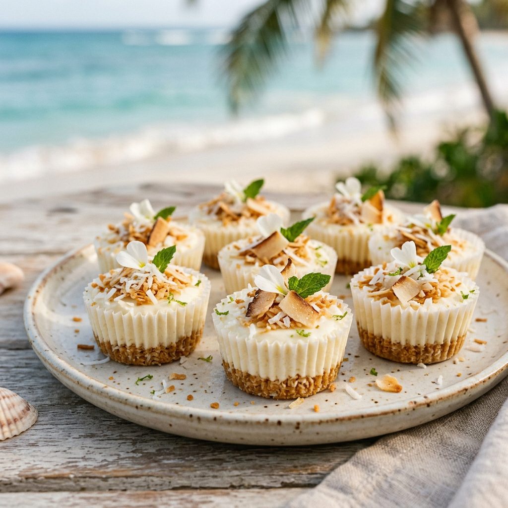 Coconut Cheesecake Bites