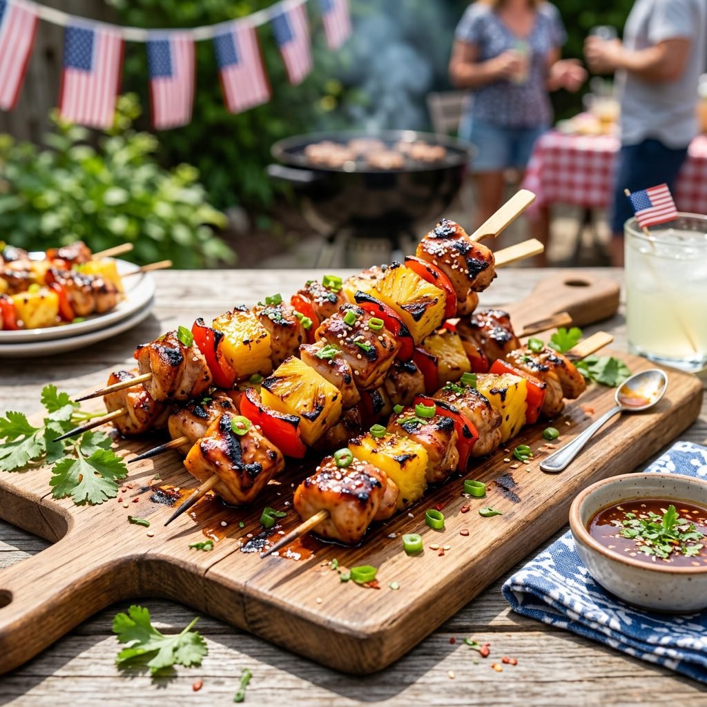Firecracker Chicken Skewers
