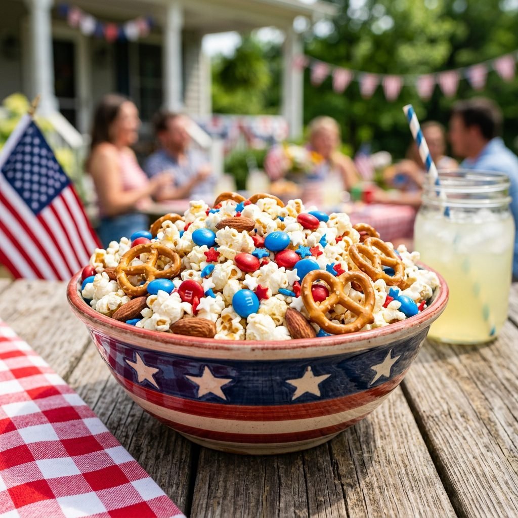 Firecracker Popcorn Snack Mix