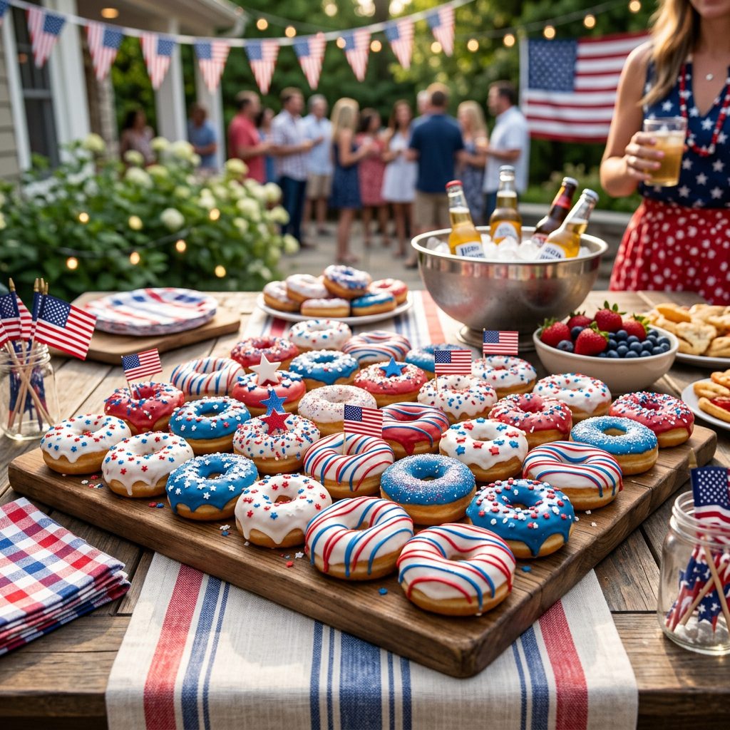 Fourth of July Donut Board