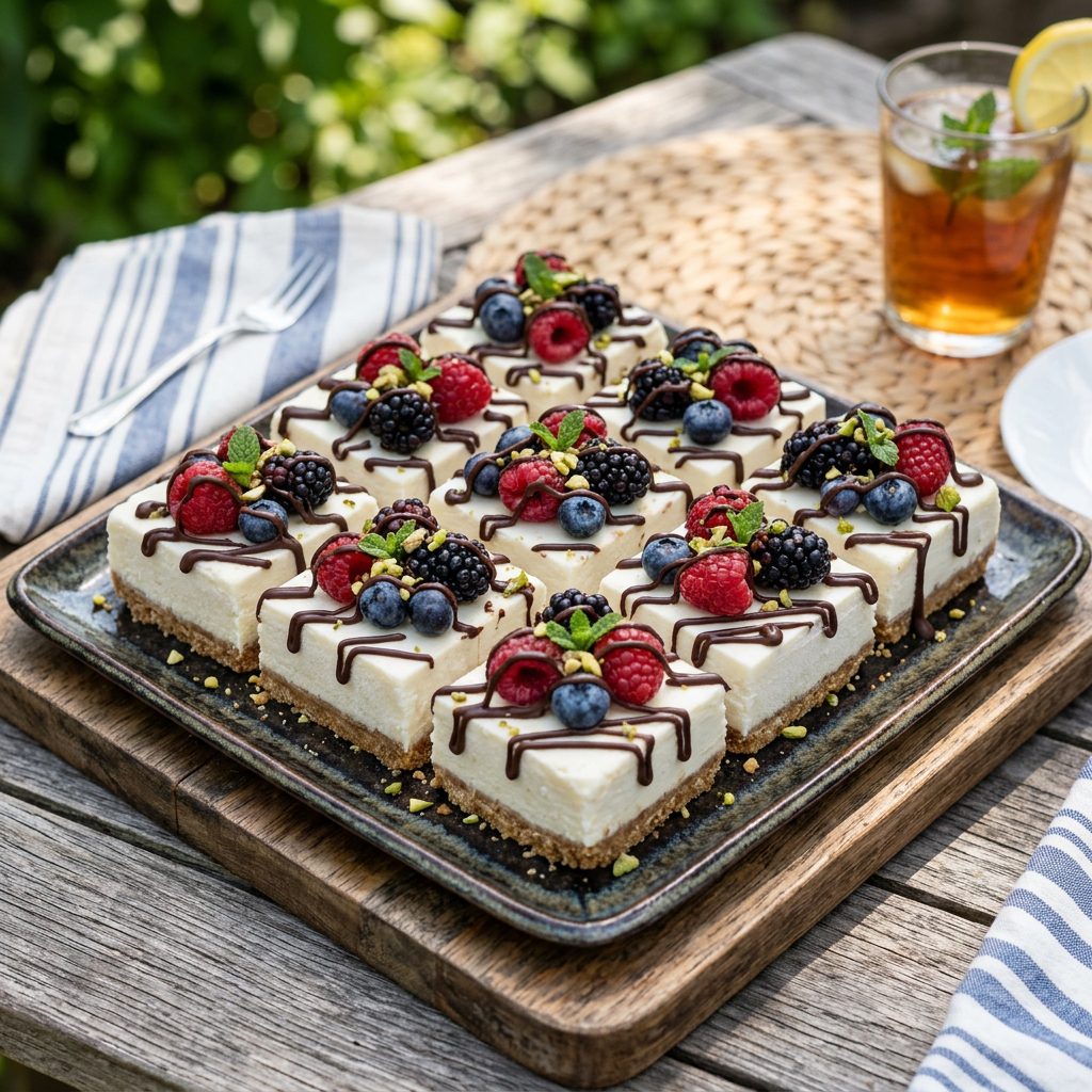Frozen Cheesecake Bars