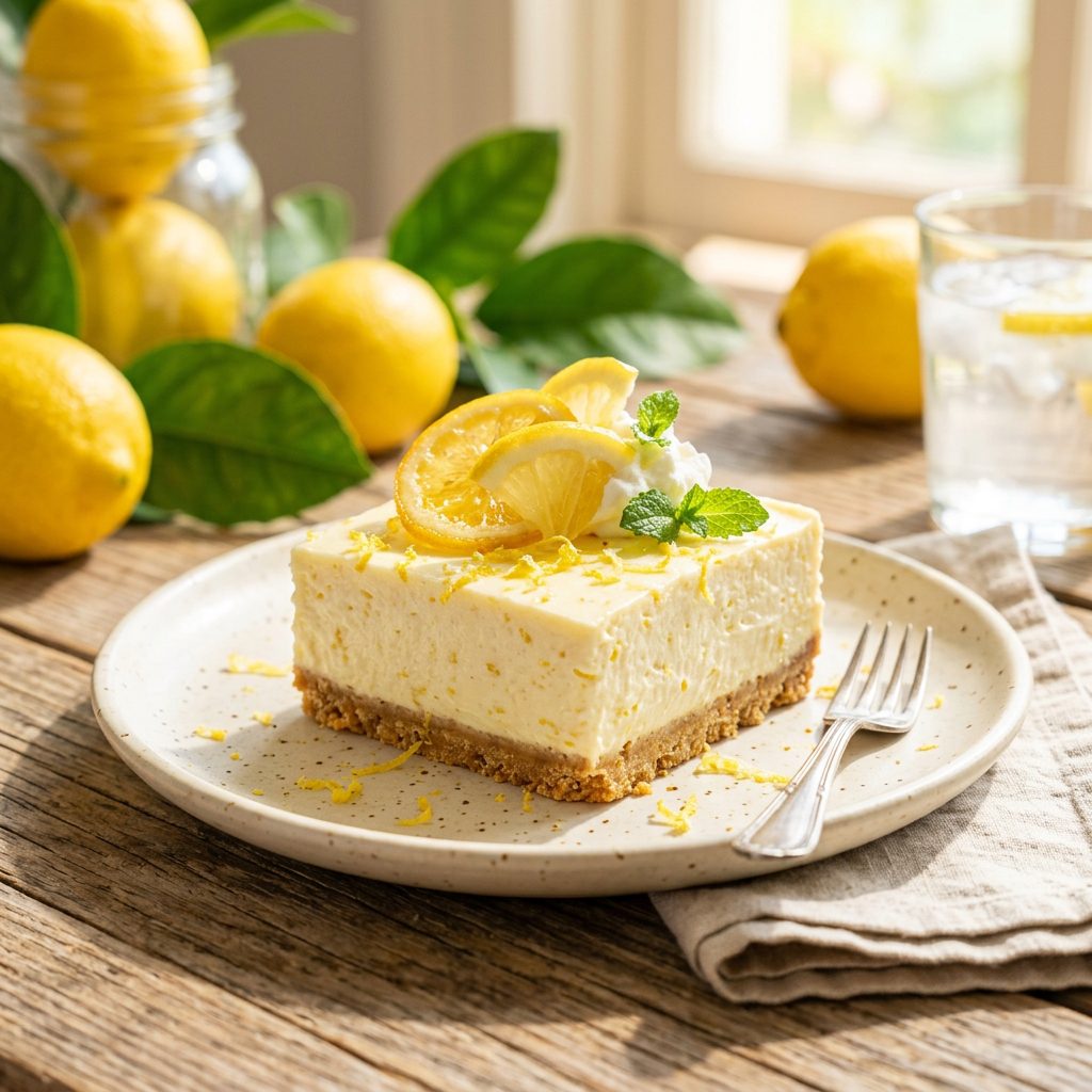 Lemon No Bake Cheesecake