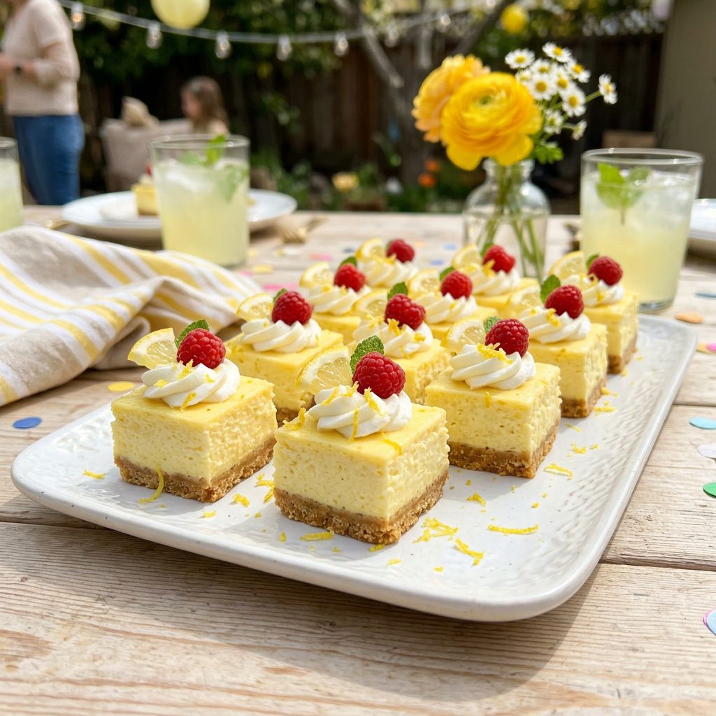 Lemon Cheesecake Bites