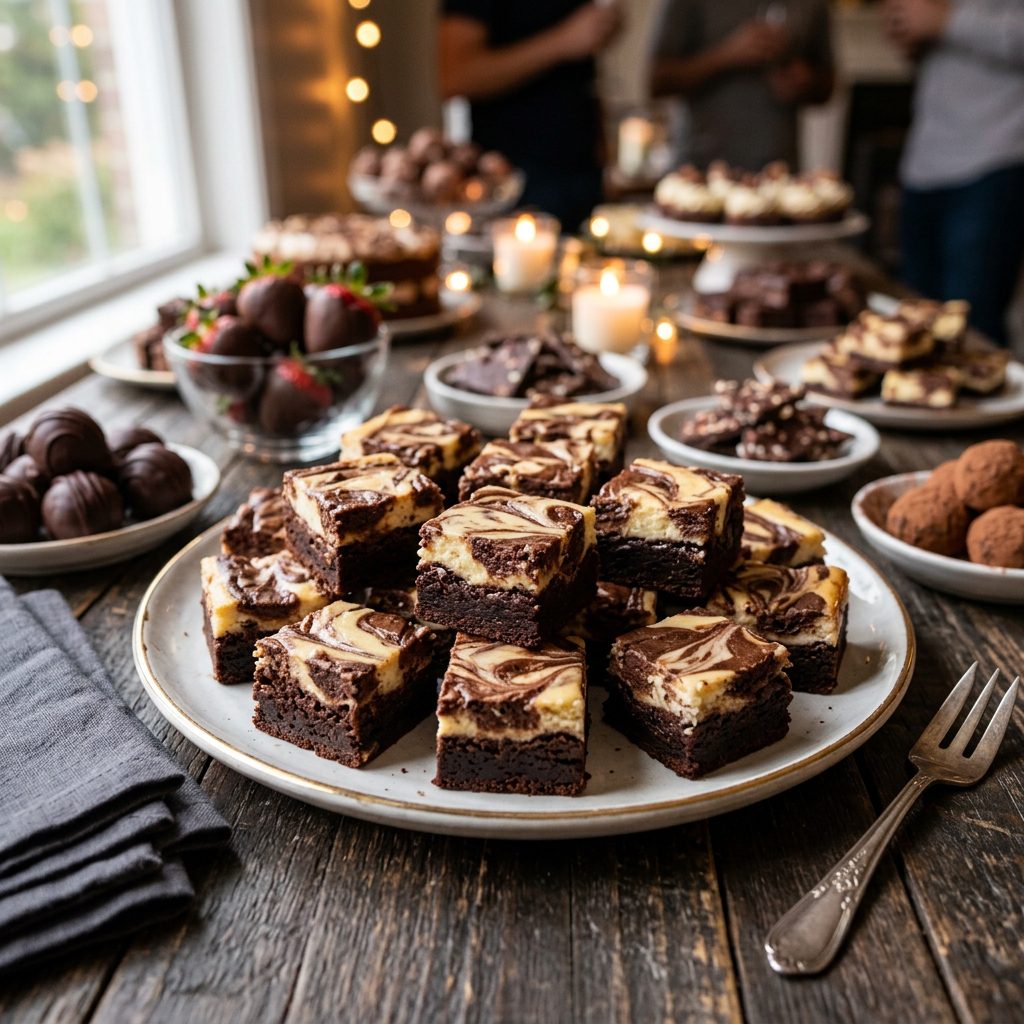 Mini Cheesecake Brownie Bites