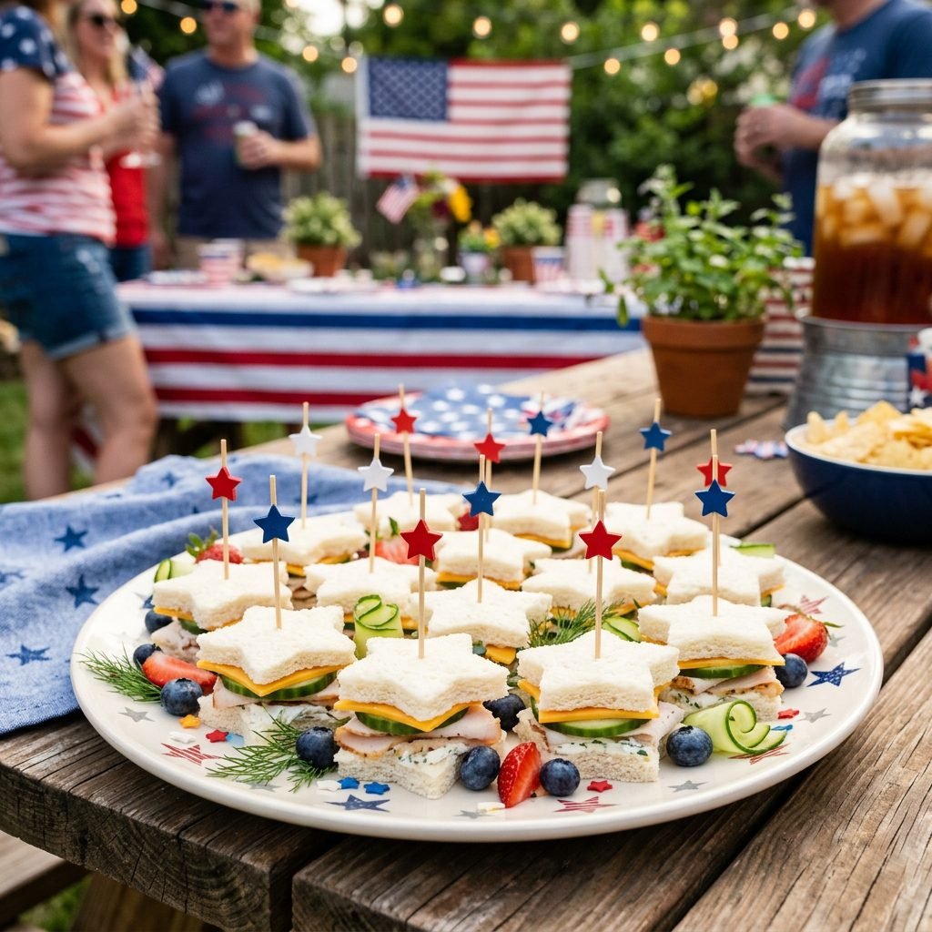 Mini Star Sandwiches