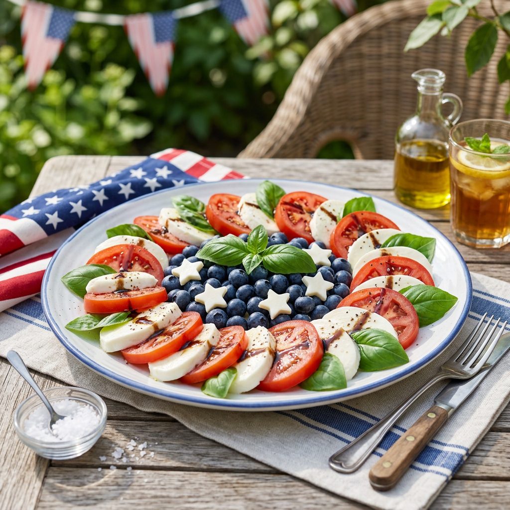 Patriotic Caprese Salad