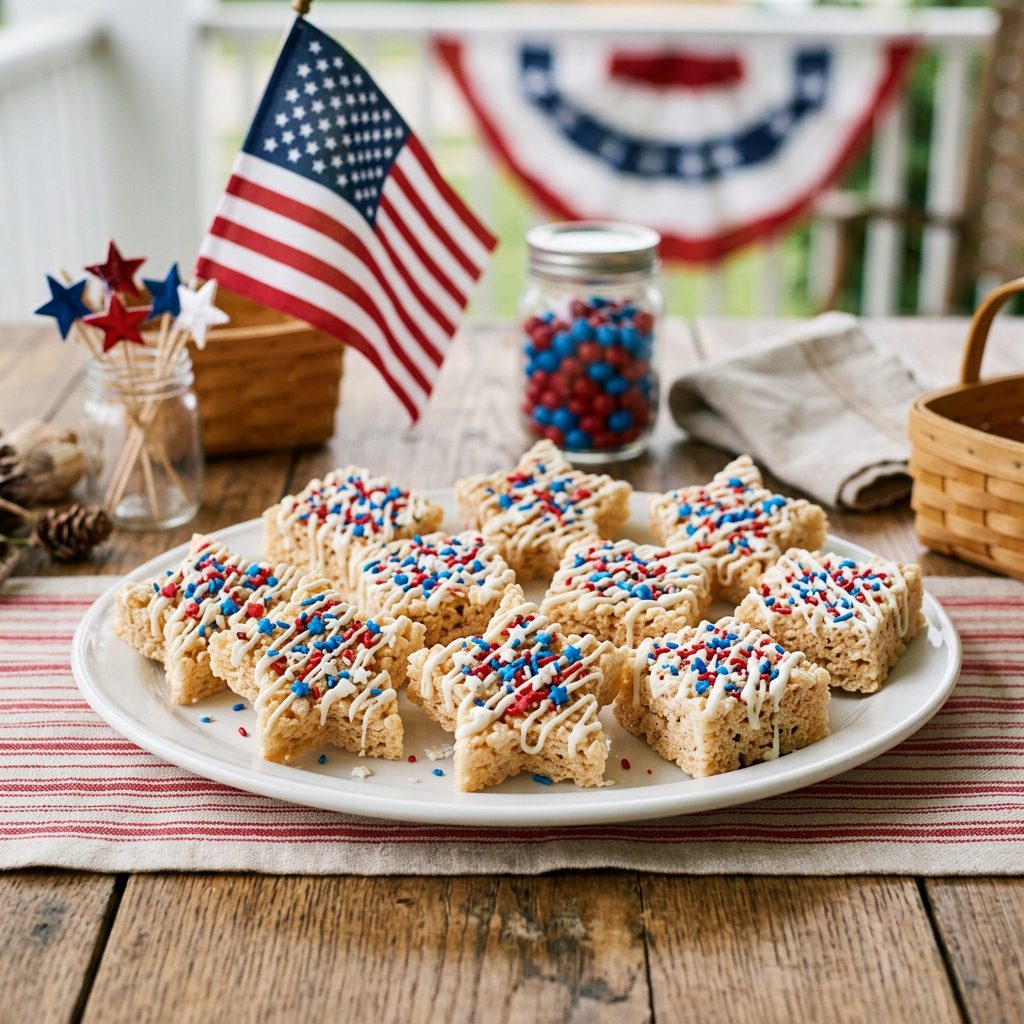 Patriotic Rice Krispie Treats