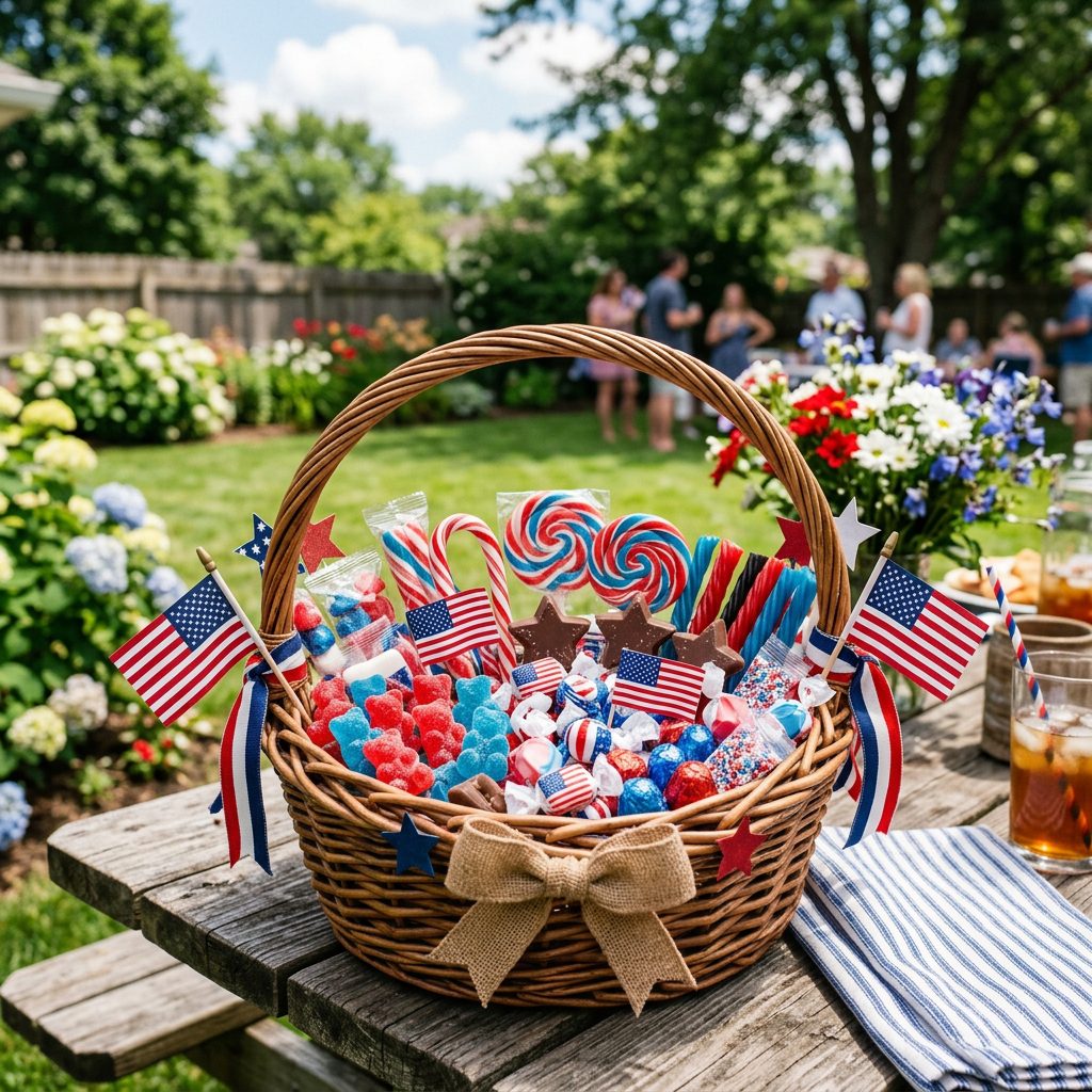 Patriotic Candy Basket