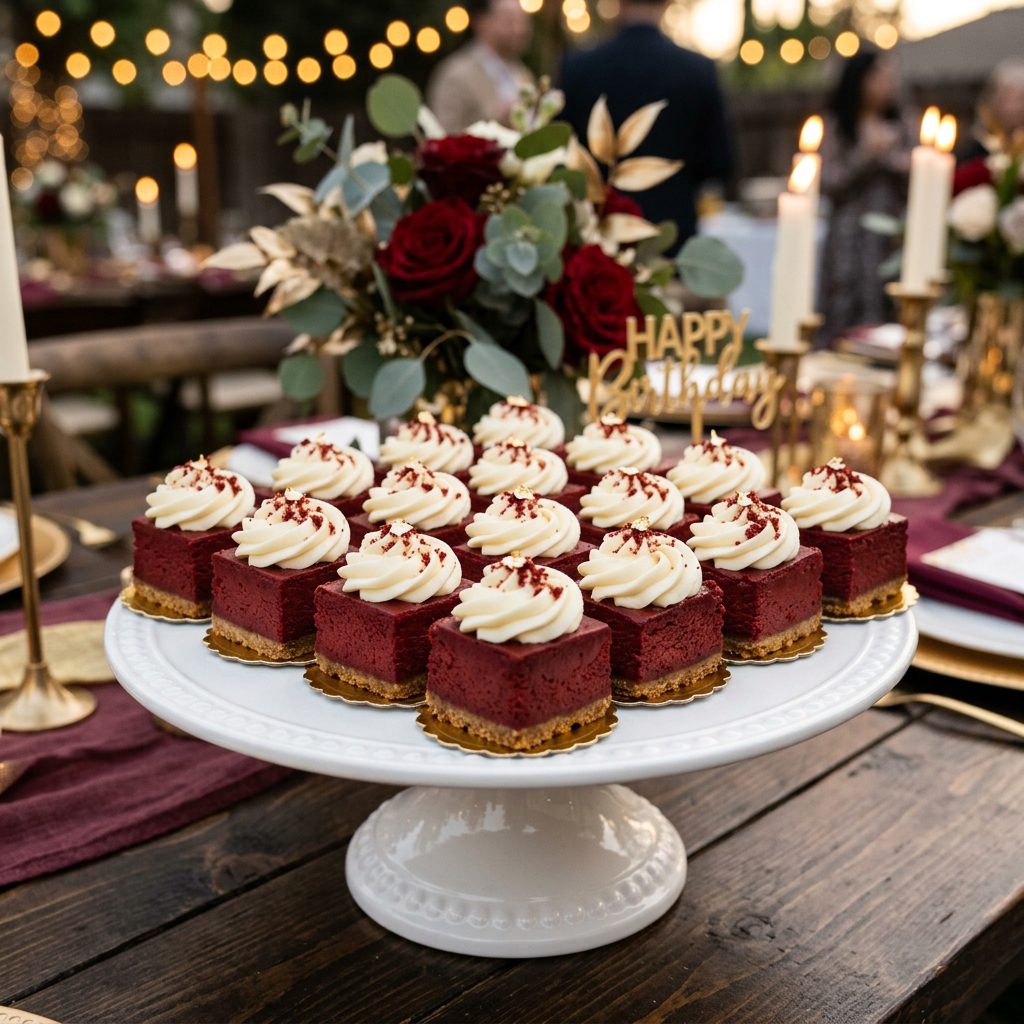 Red Velvet Cheesecake Bites