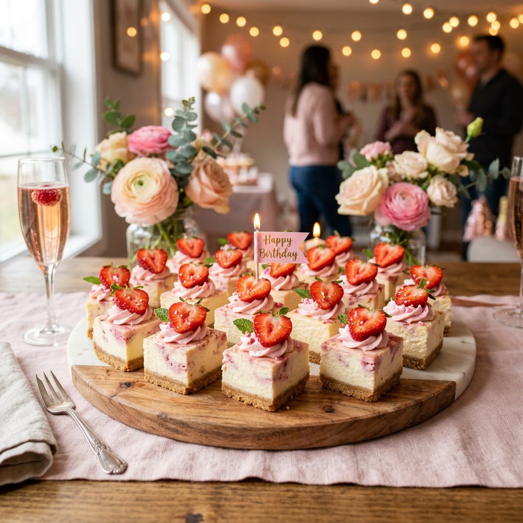 Strawberry Cheesecake Bites
