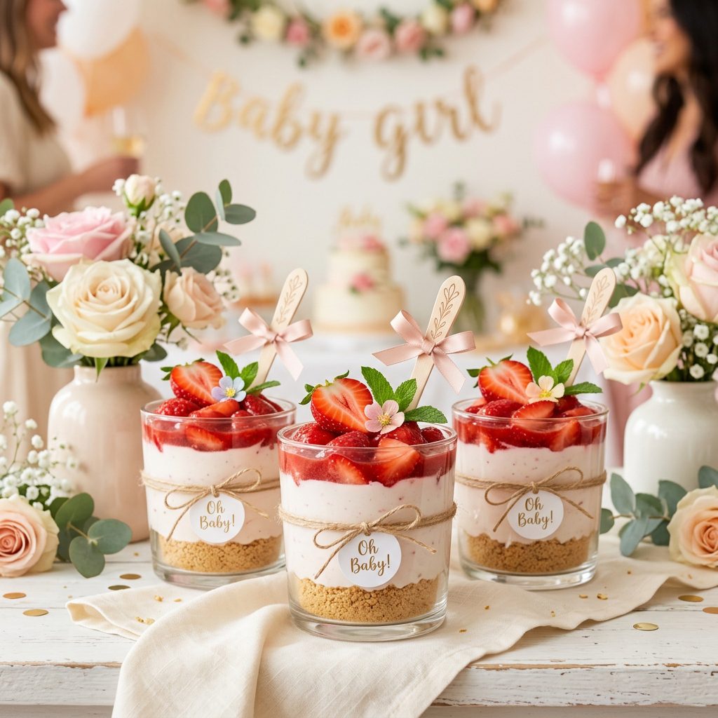 No Bake Strawberry Cheesecake Cups